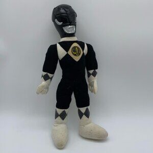 Power Ranger Black Ranger Plush Stuffed Doll Figure 10” Toy
